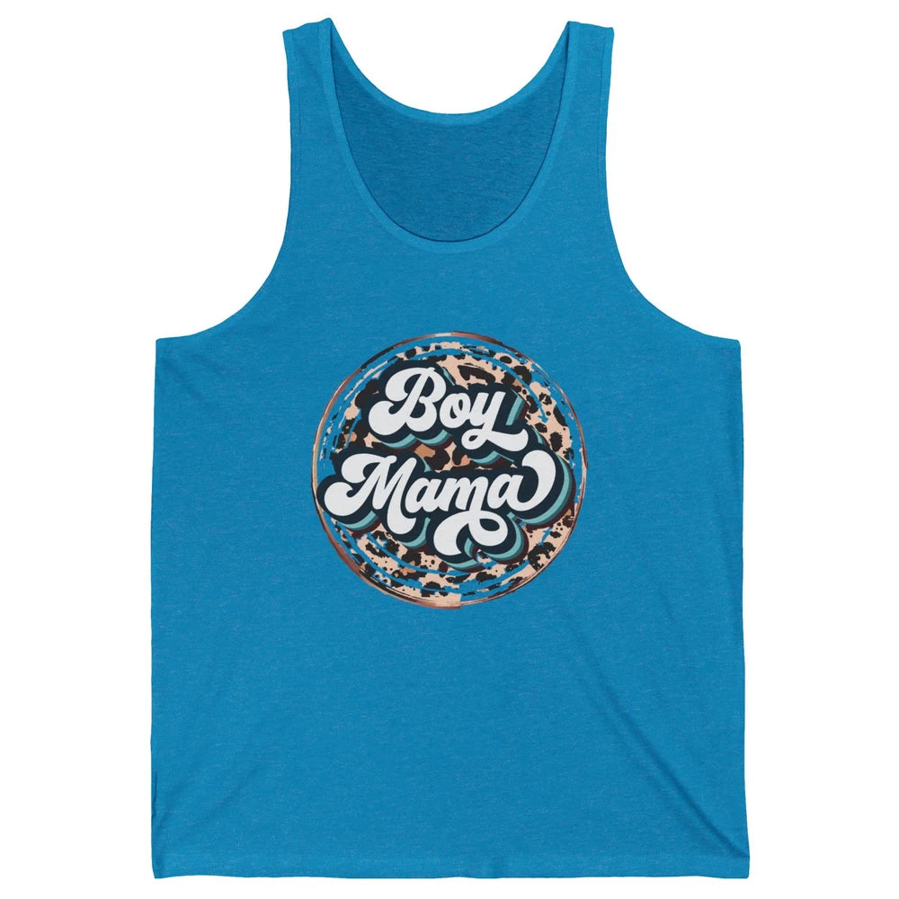Retro Boy Mama Leopard Lightning Bolt Western Country Mama Unisex Jersey Tank
