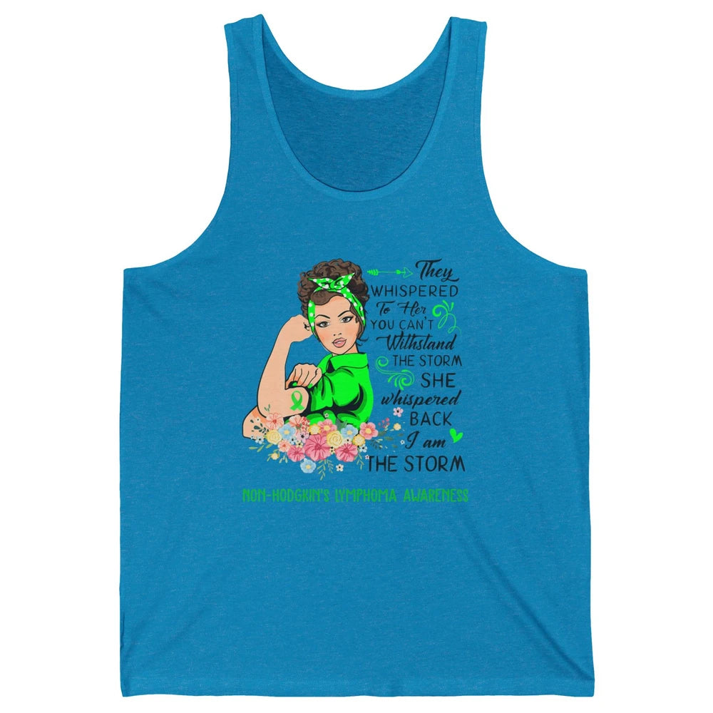 Non-Hodgkin Lymphoma Cancer Warrior The Storm Green Women Unisex Jersey Tank