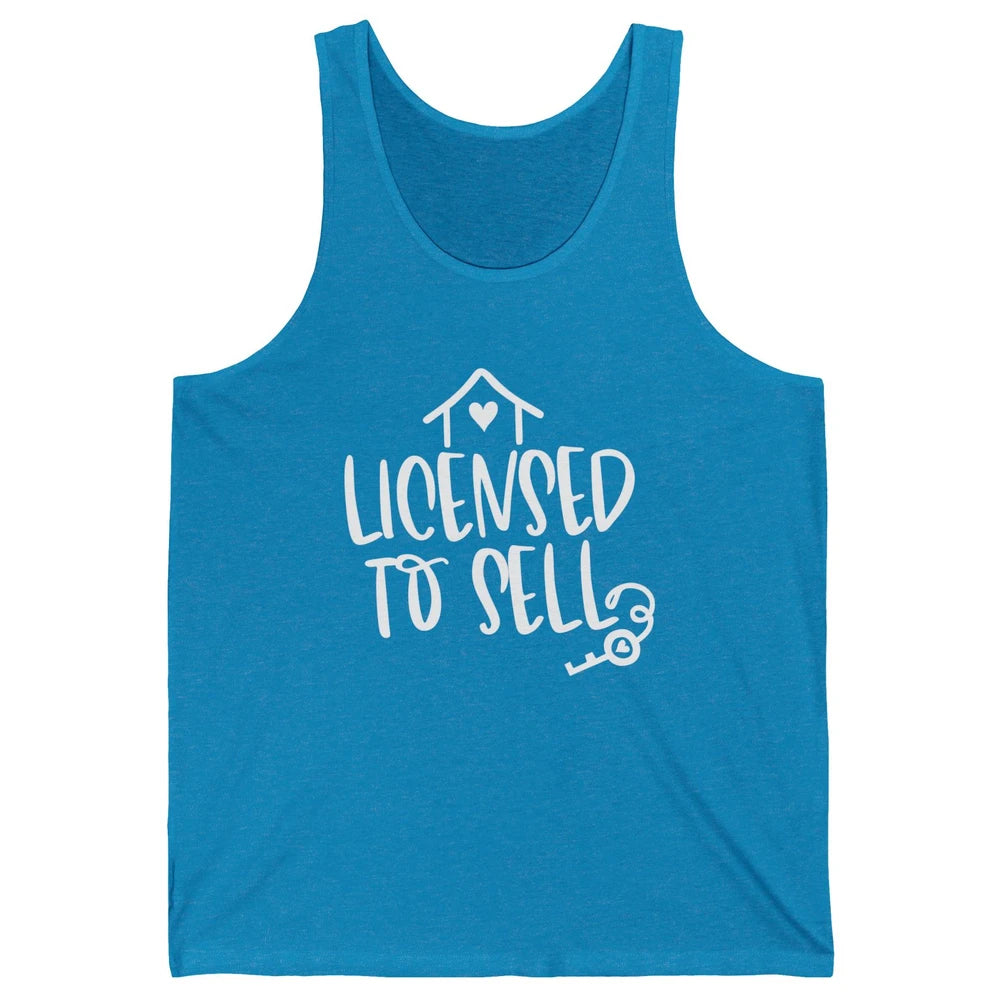 Realtor Licensed To Sell Real Estate Agent Housing Investors Unisex Jersey Tank