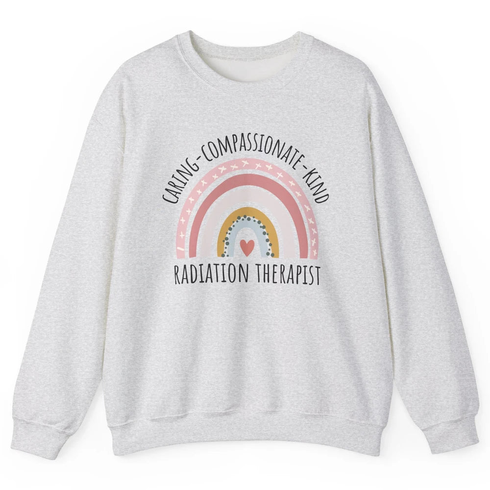 Radiation Therapist Pastel Rainbow Radiation Therapy Gift Unisex Crewneck Sweatshirt