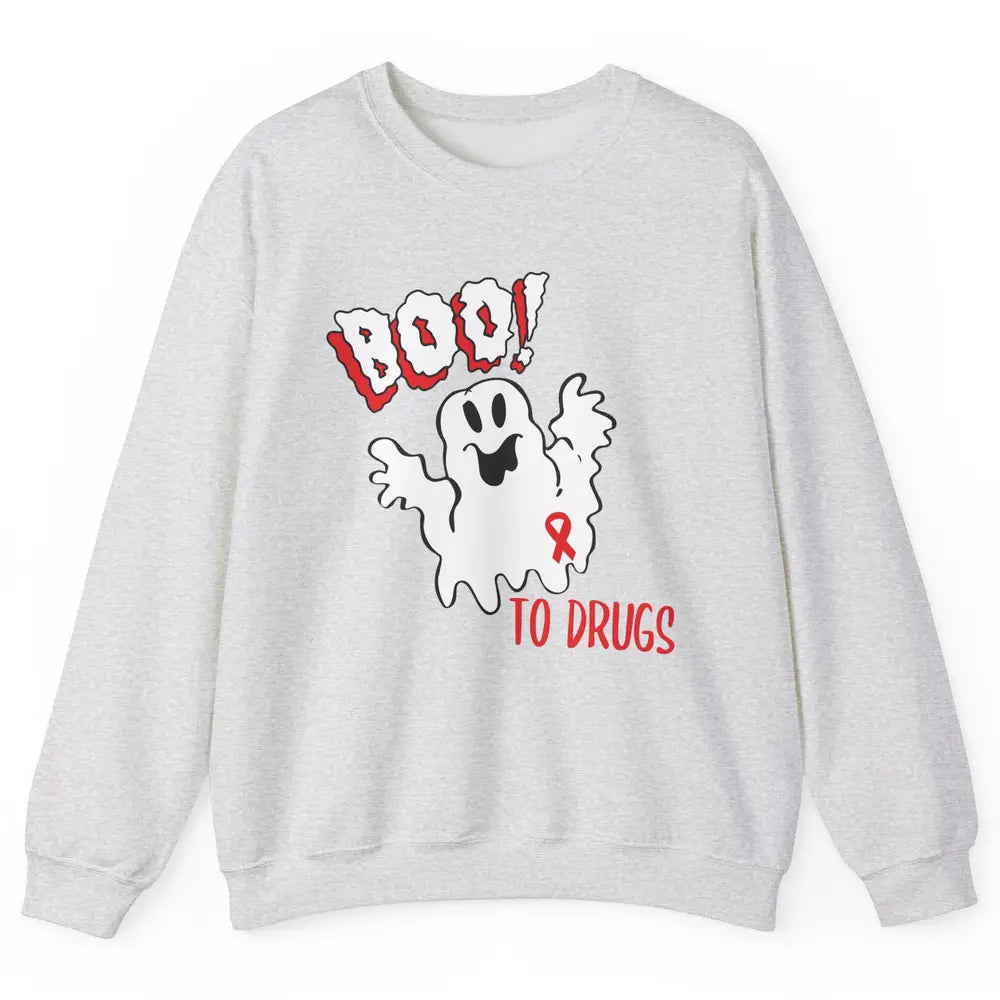 Red Ribbon Week Awareness Say No To Drugs Drug Free Unisex Crewneck Sweatshirt
