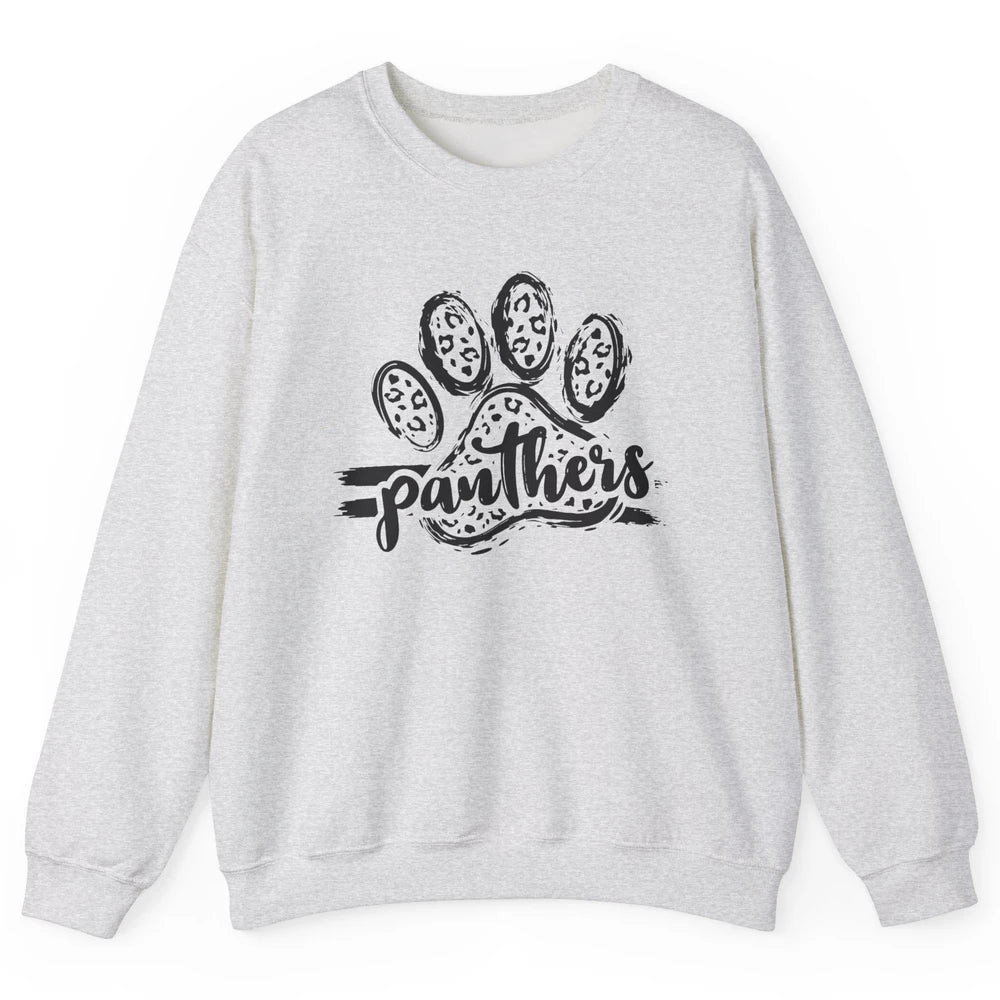 Panthers Paw Leopard Dog Mom Paw Cat Dog Lovers Gift Unisex Crewneck Sweatshirt
