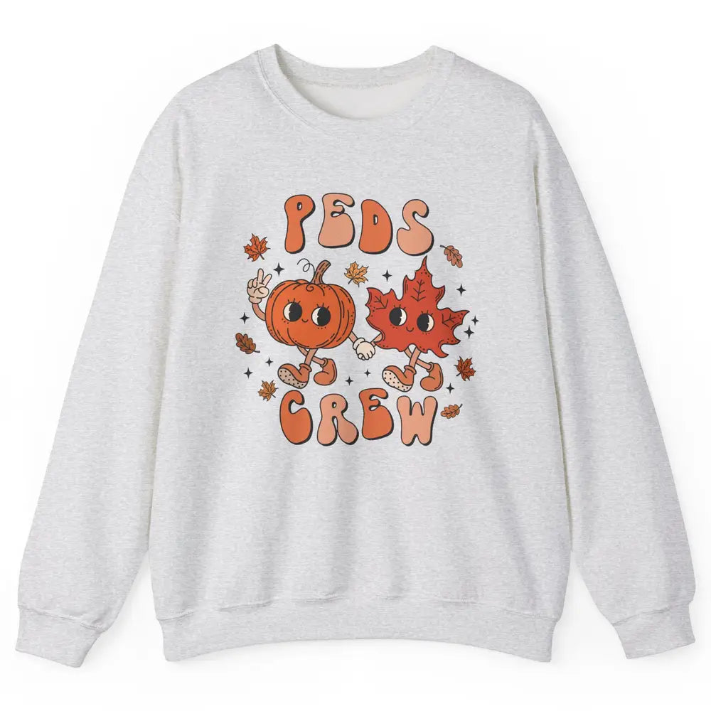 PEDS Crew Fall Pediatric Nurse Autumn Thanksgiving Medical Unisex Crewneck Sweatshirt