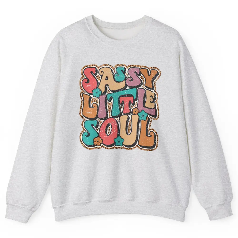 Retro Boho Groovy Sassy Little Soul Western Hippie Cowgirl Unisex Crewneck Sweatshirt