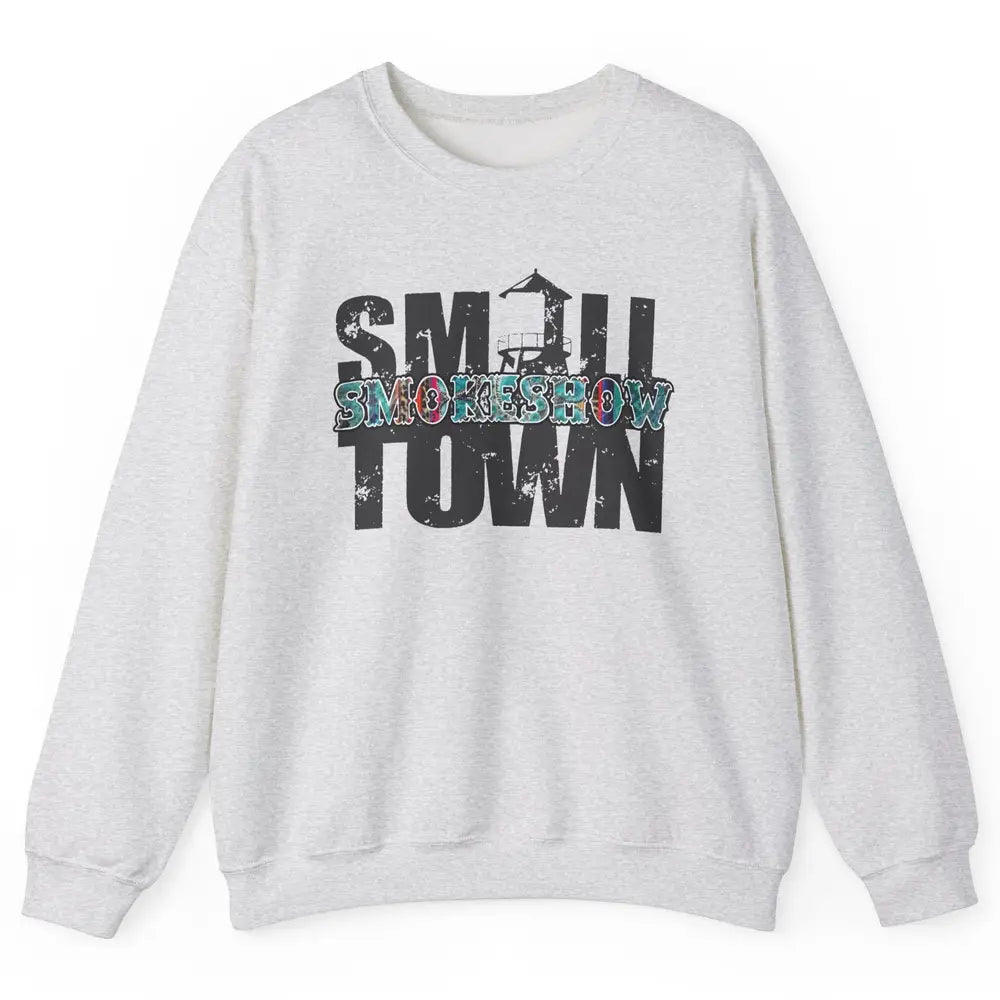 Retro Farm Barn Small Town Smokeshow Western Country Cowgirl Unisex Crewneck Sweatshirt
