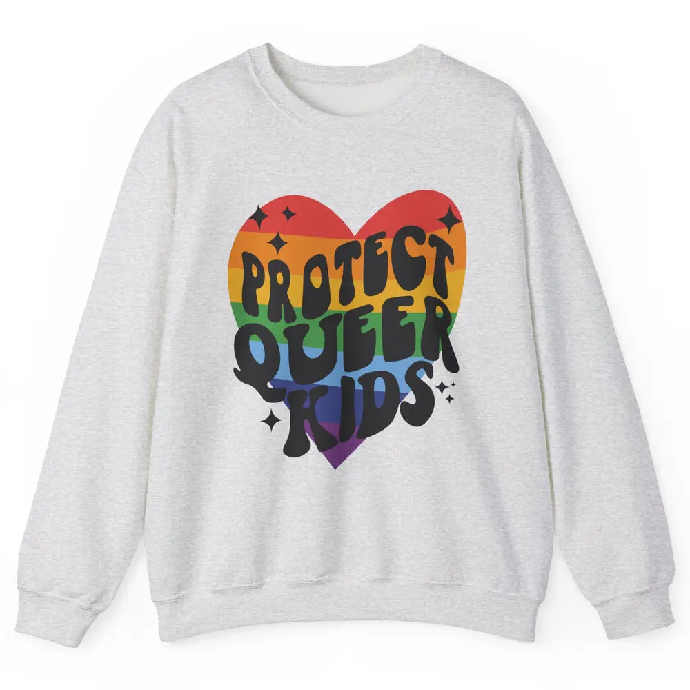 Protect Queer Kids Protect Trans Youth LGBT Gay Pride Ally Unisex Crewneck Sweatshirt
