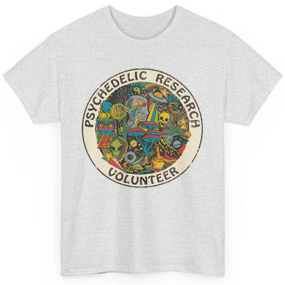 Retro Design Research Volunteer Psychedelic Mushroom Vintage Classic Unisex T-Shirt