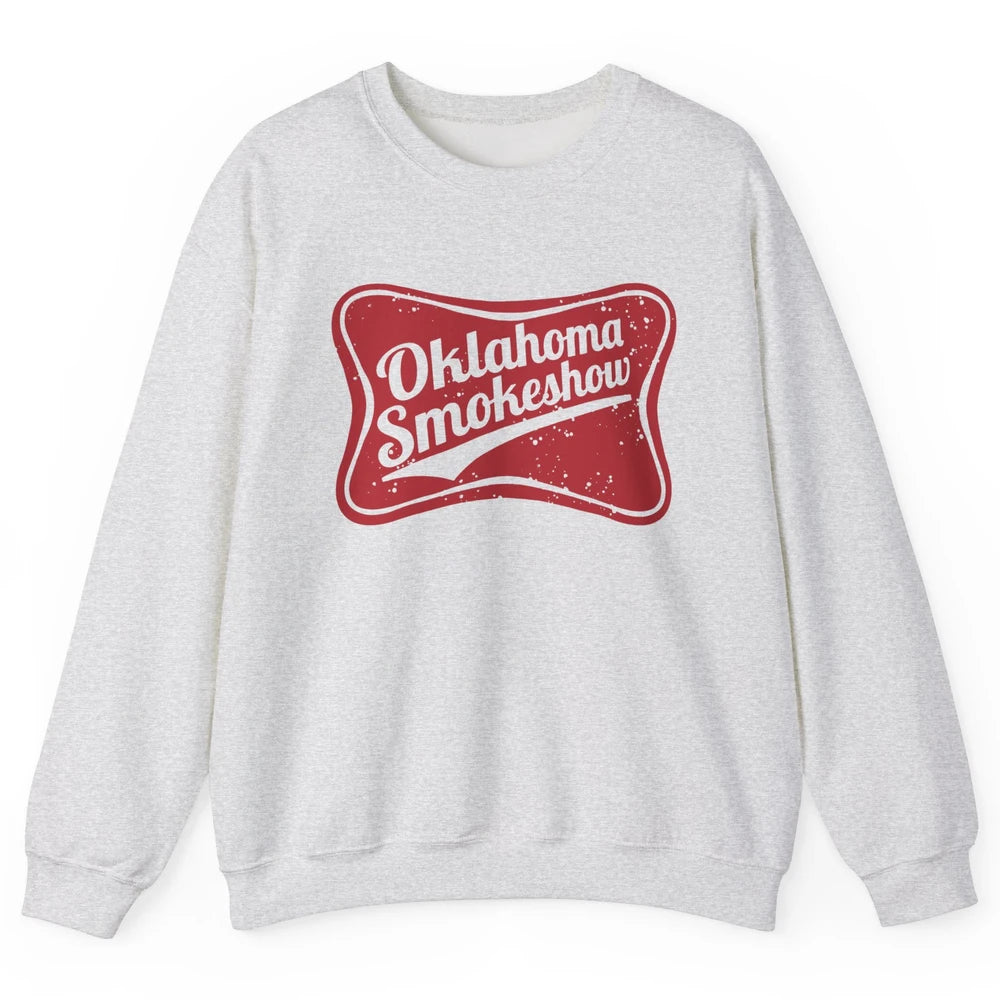 Retro Cowgirl Oklahoma Smokeshow Small Town Western Country Unisex Crewneck Sweatshirt