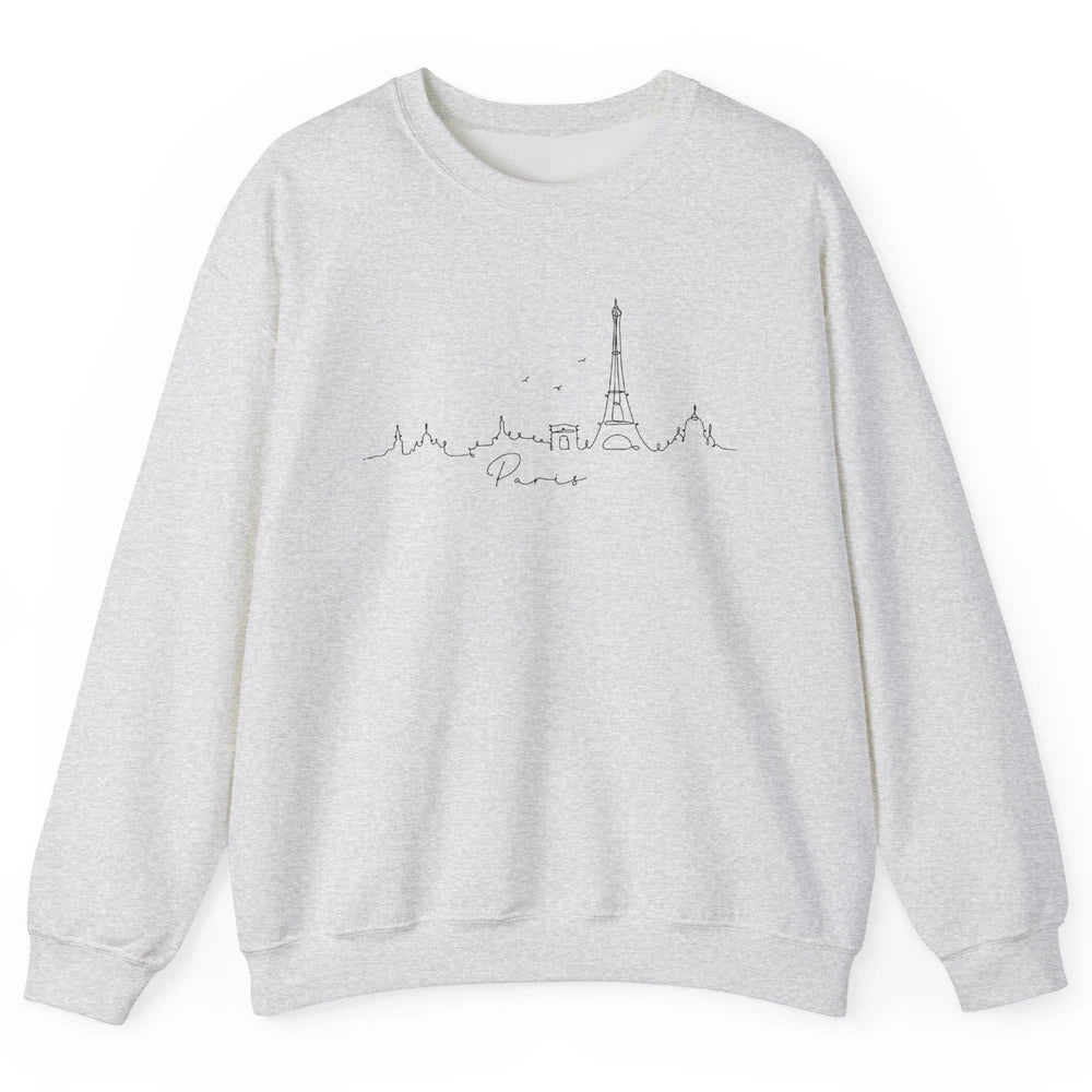 Paris Skyline Paris Eiffel Tower Souvenir Gift France Travel Unisex Crewneck Sweatshirt