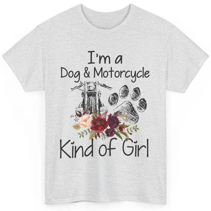 Retro Floral Motorbike I'm Dog Motorcycle Kinda Girl Dog Mom Classic Unisex T-Shirt