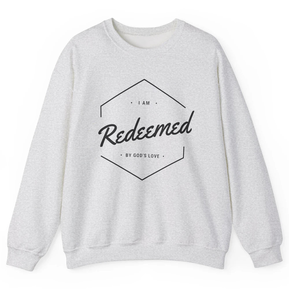 Redeemed By God's Love Butterfly Christian Religious Gift Unisex Crewneck Sweatshirt