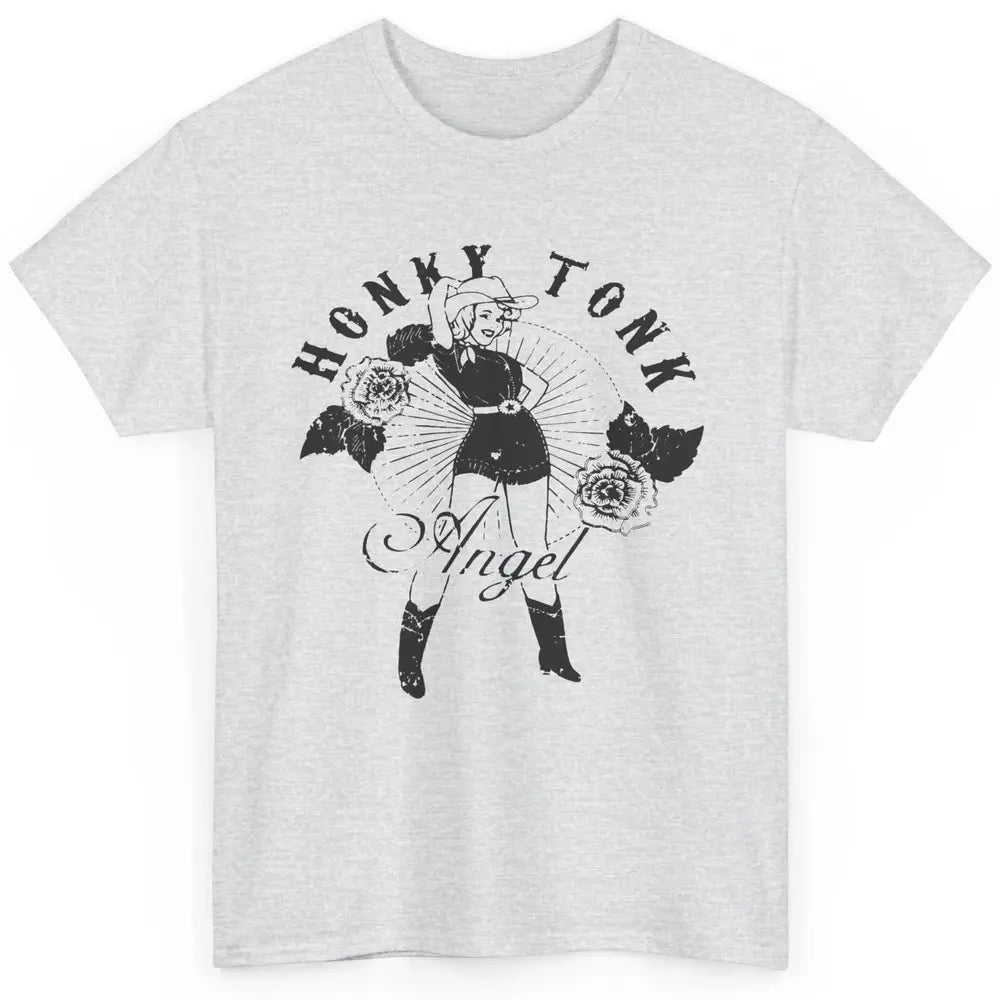 Retro Cowgirl Honky Tonk Angel Western Country Rodeo Mom Classic Unisex T-Shirt