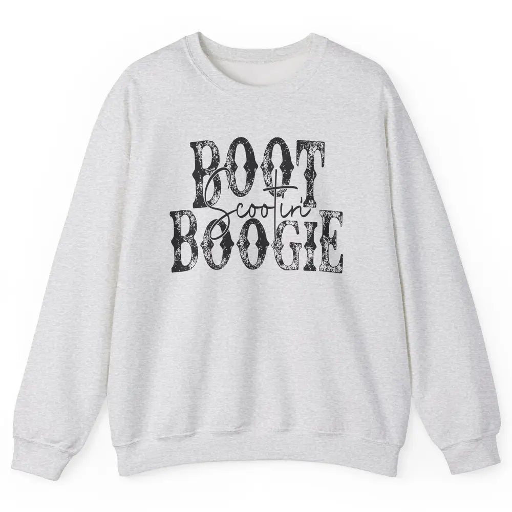 Retro Cowboy Boot Scooting Boogie Western Country Cowgirl Unisex Crewneck Sweatshirt