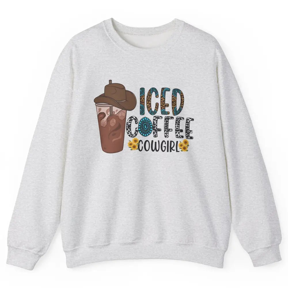 Peace Love Rodeo Coffee Western Boots Cactus Cowboy Vintage Unisex Crewneck Sweatshirt