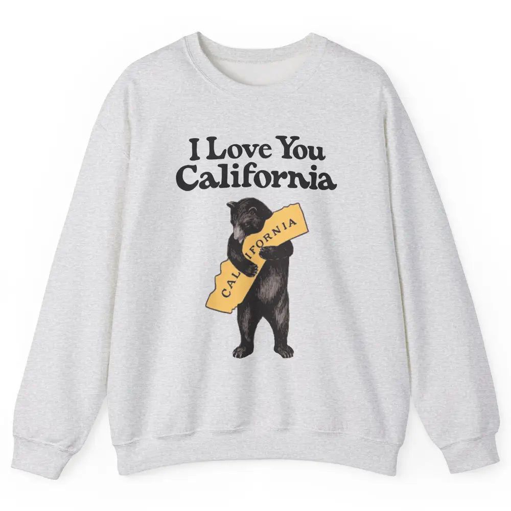 Retro 90s Vintage California Bear Hug Beach Summer Travel Unisex Crewneck Sweatshirt