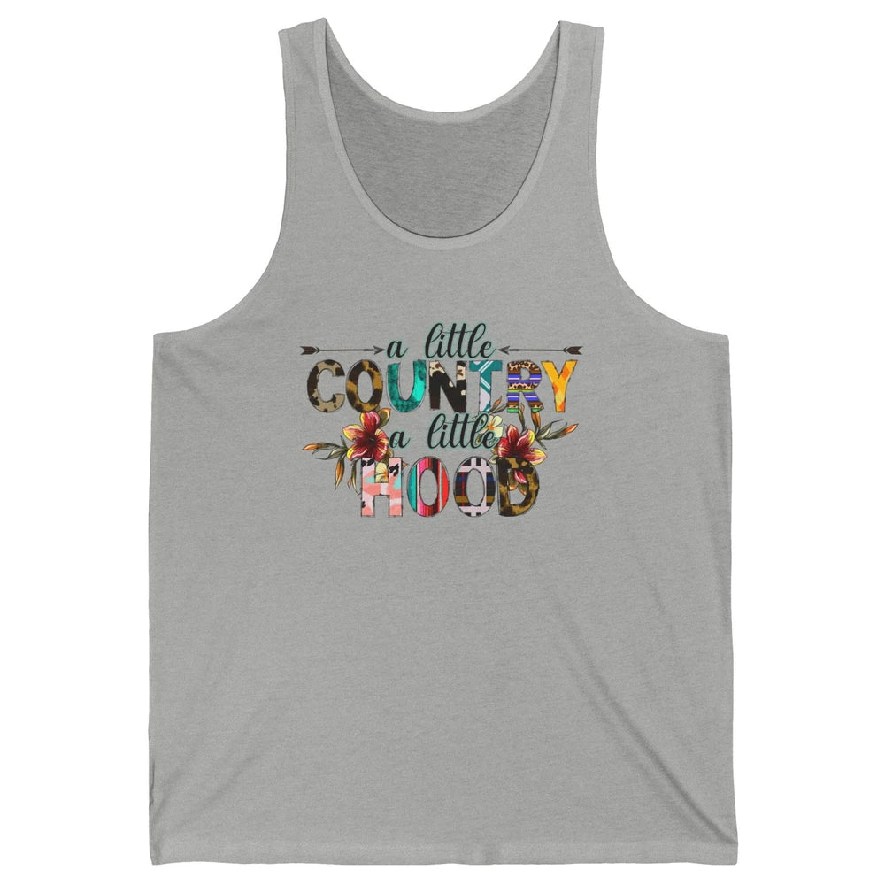 A Little Hood A Little Country Turquoise Western Country Unisex Jersey Tank