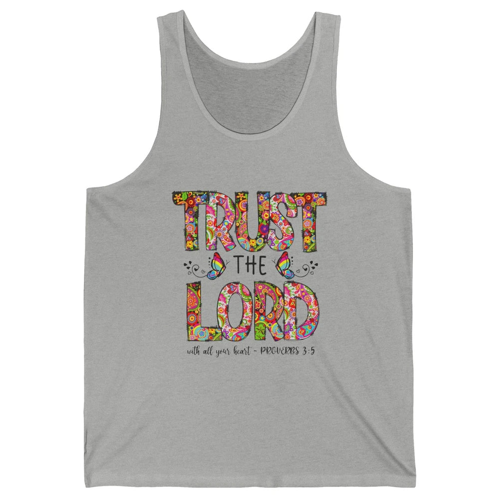 Prayer Bible Verse Religious Trust The Lord Jesus Christian Unisex Jersey Tank
