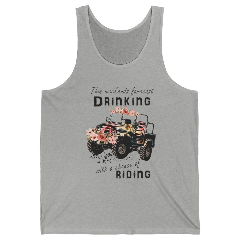 Drinking With Chance Riding Truck Mud UTV ATV SXS Offroad Unisex Jersey Tank