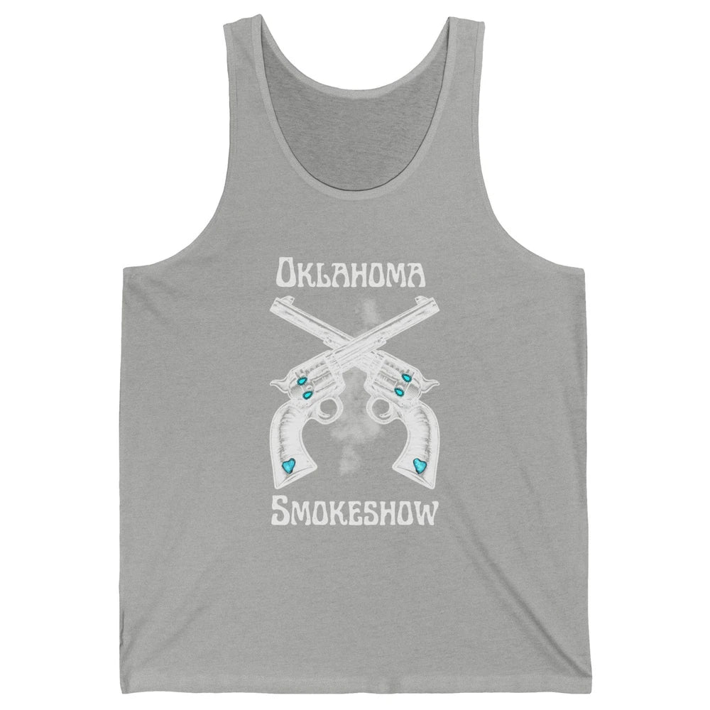 Retro Cowgirl Oklahoma Smokeshow Western Country Small Town Unisex Jersey Tank