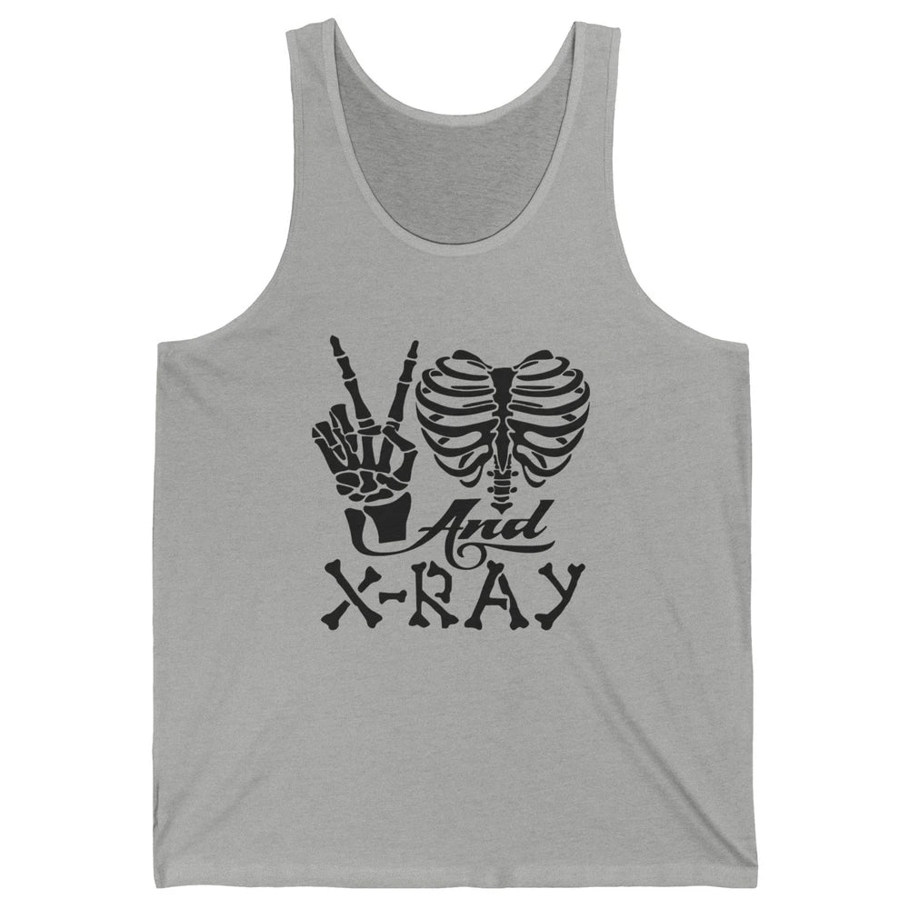 Peace Love X-Ray Radiology Tech Radiologist X-Ray Tech Life Unisex Jersey Tank