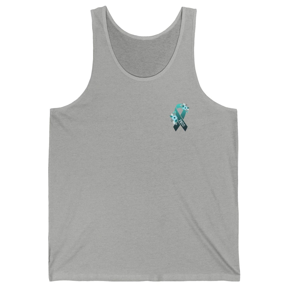 Premenstrual Dysphoric Disorder PMDD Awareness Ribbon Unisex Jersey Tank