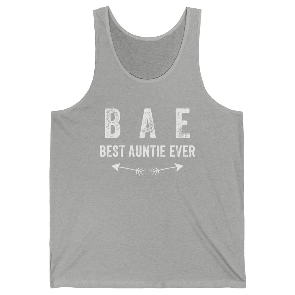 Retro Funny Best Auntie Ever BAE Sisters Aunts Gift Unisex Jersey Tank
