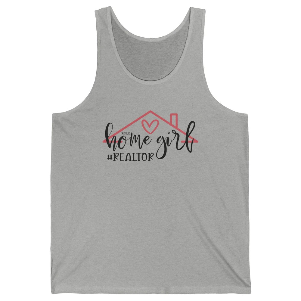 Realtor Life Home Girl Real Estate Agent Housing Investment Unisex Jersey Tank