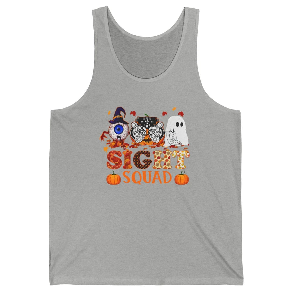 Optometrist Halloween Sight Squad Witch Pumpkin Optician Unisex Jersey Tank