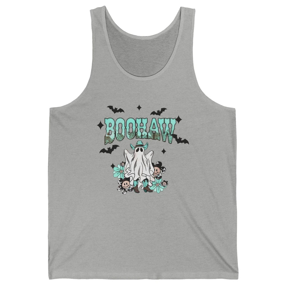 Retro Cowboy Ghost Boohaw Boot Scooting Western Halloween Unisex Jersey Tank