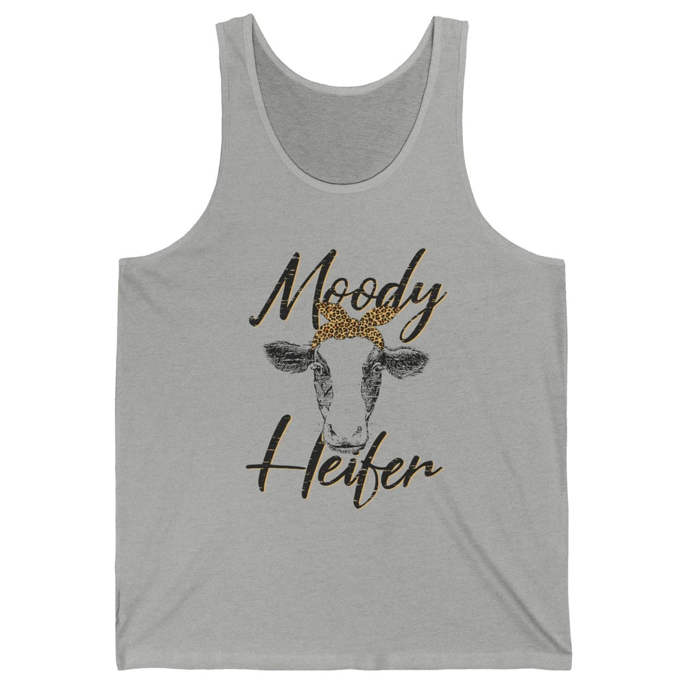 Funny Heifer Retro Bandana Moody Heifer Farmer Cow Lovers Unisex Jersey Tank