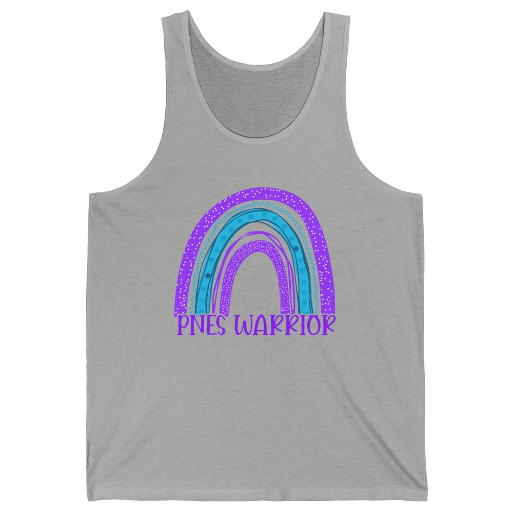 Psychogenic Non-epileptic Seizures PNES Purple Teal Rainbow Unisex Jersey Tank
