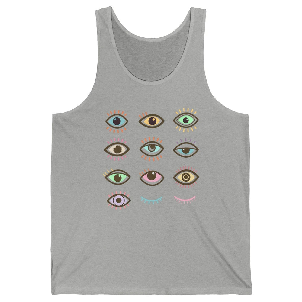 Ophthalmic Technician Tech Optometry Optician Eyes Rainbow Unisex Jersey Tank