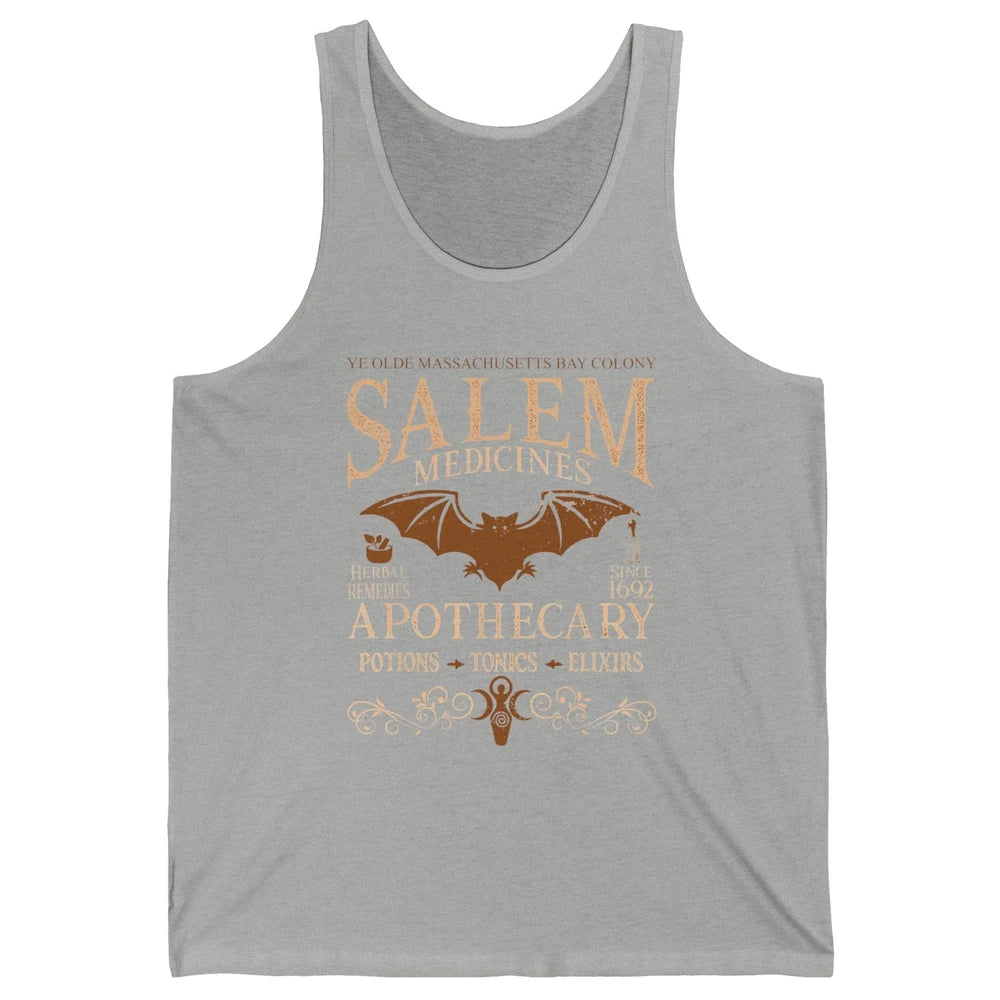 Retro Salem Apothecary Halloween Night Salem Witches 1692 Unisex Jersey Tank