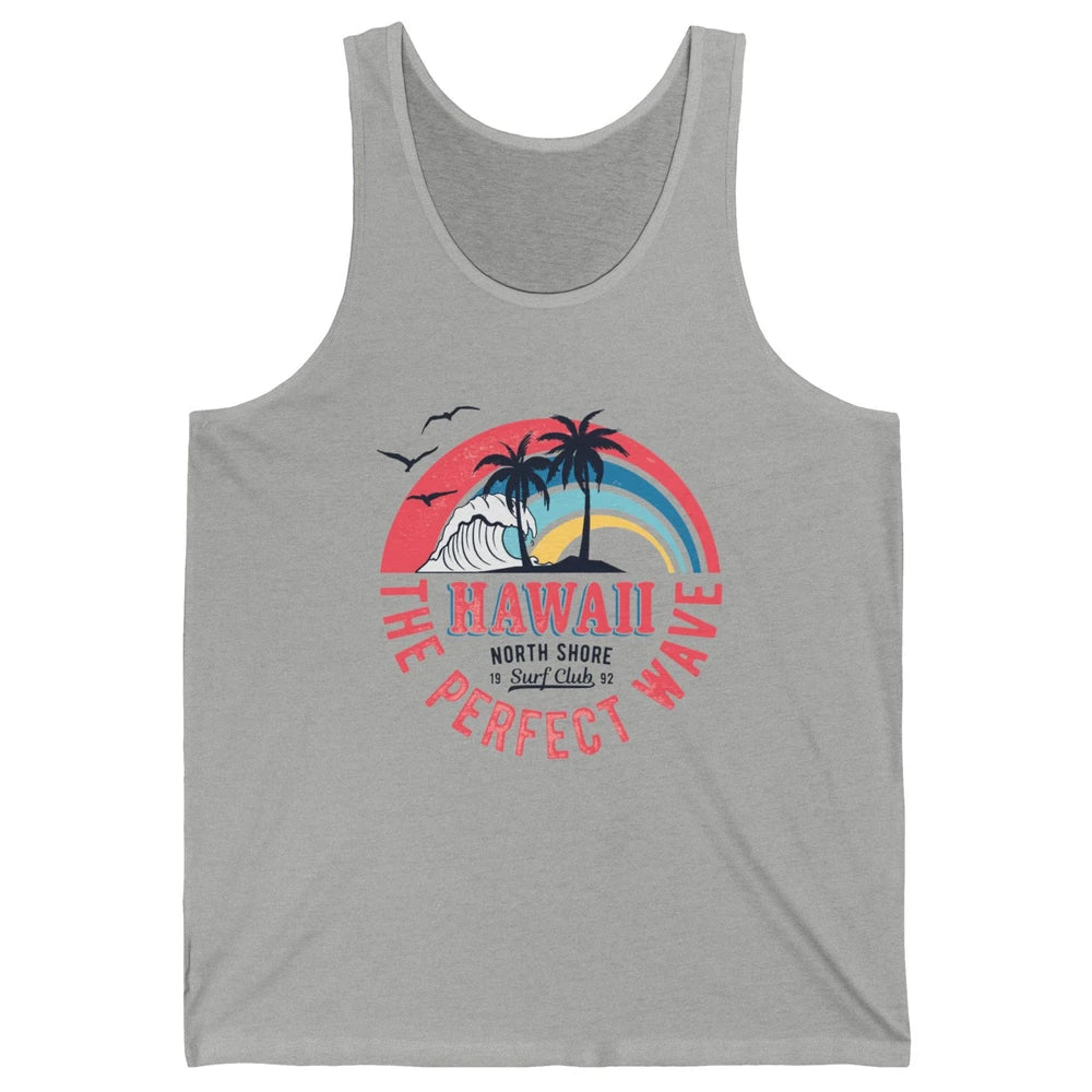 Retro Hawaii North Shore Surf Club Beach Palms Vintage 1980s Unisex Jersey Tank
