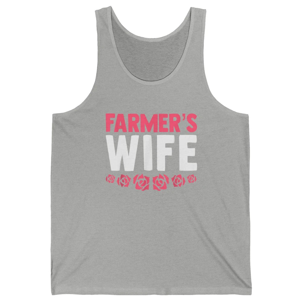 Retro Farmer Wife Funny Farm Lovers Farming Women Western Unisex Jersey Tank