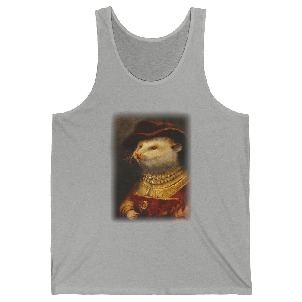 Retro Noble Opossum Young Gallant Western Opossum Art Unisex Jersey Tank