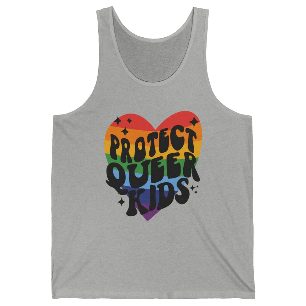 Protect Queer Kids Protect Trans Youth LGBT Gay Pride Ally Unisex Jersey Tank