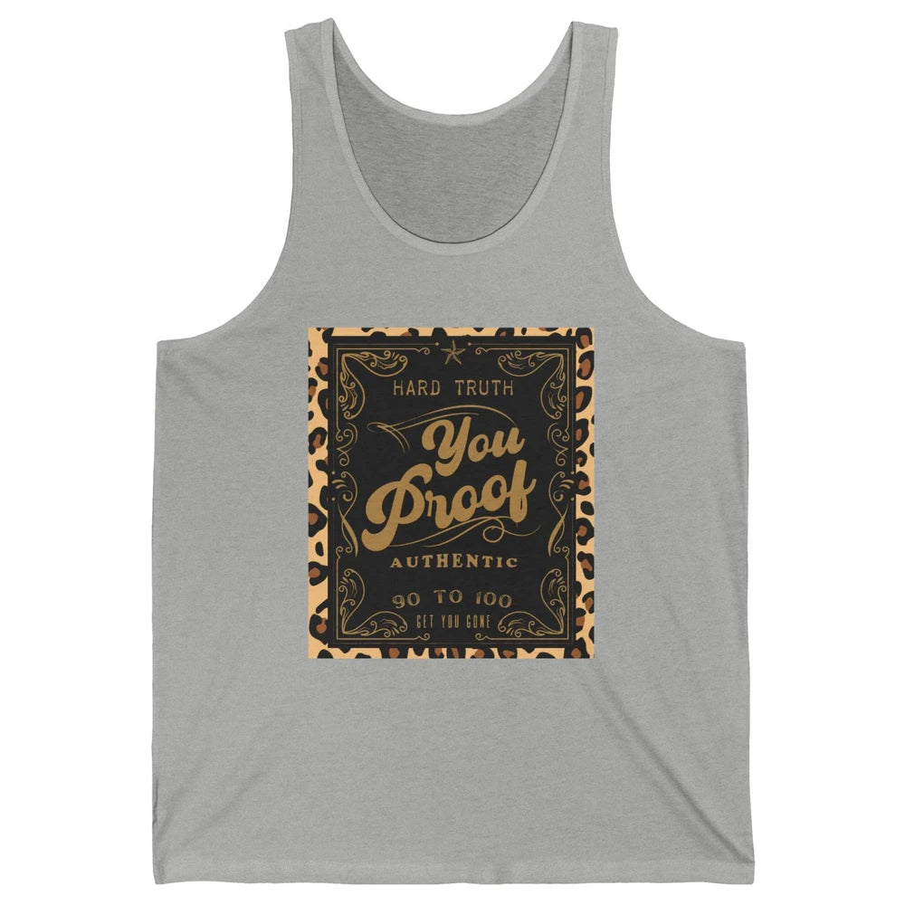 Retro I Need Something You Proof Whiskey Western Country Unisex Jersey Tank