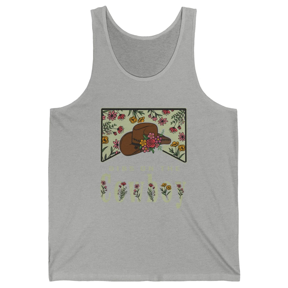 Retro Cowboy Dibs On The Cowboy Western Country Cowgirl Gift Unisex Jersey Tank
