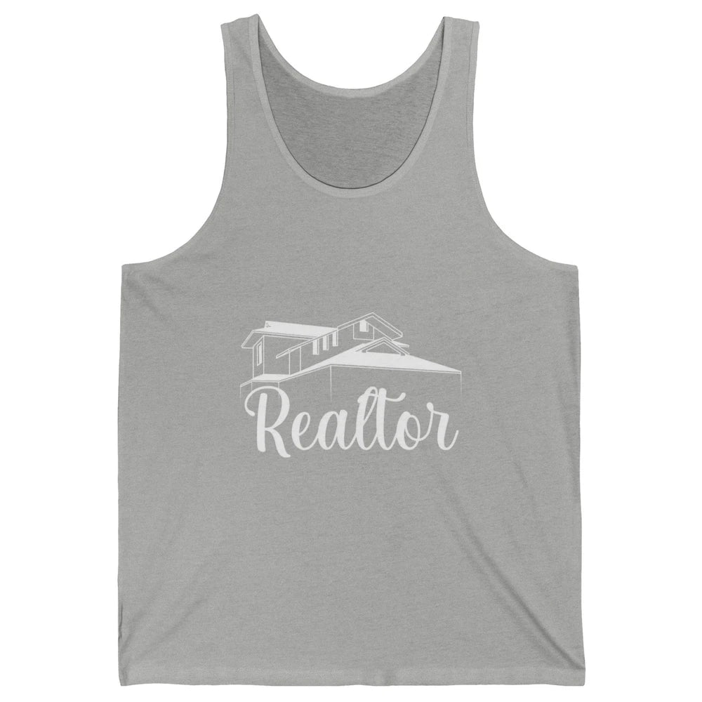 Real Estate Realtor Be There For You House Agent Close Deal Unisex Jersey Tank