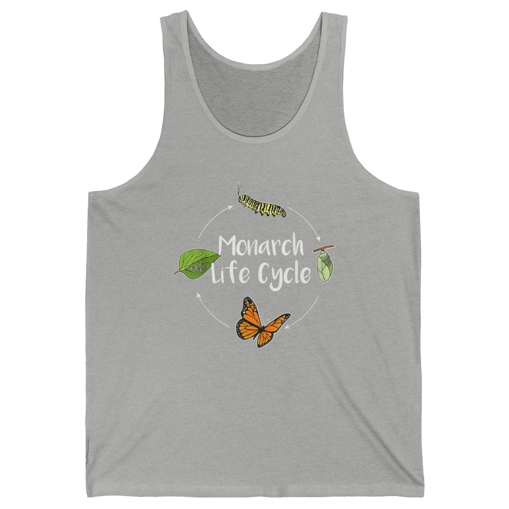 Monarch Life Cycle Cute Butterfly Caterpillar Humor Animal Unisex Jersey Tank