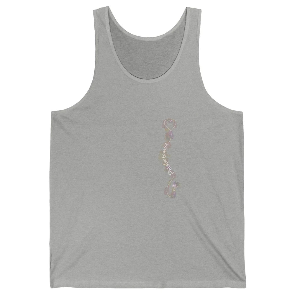 Minimalist Phlebotomist Heart Vein Nurse Phlebotomy Women Unisex Jersey Tank
