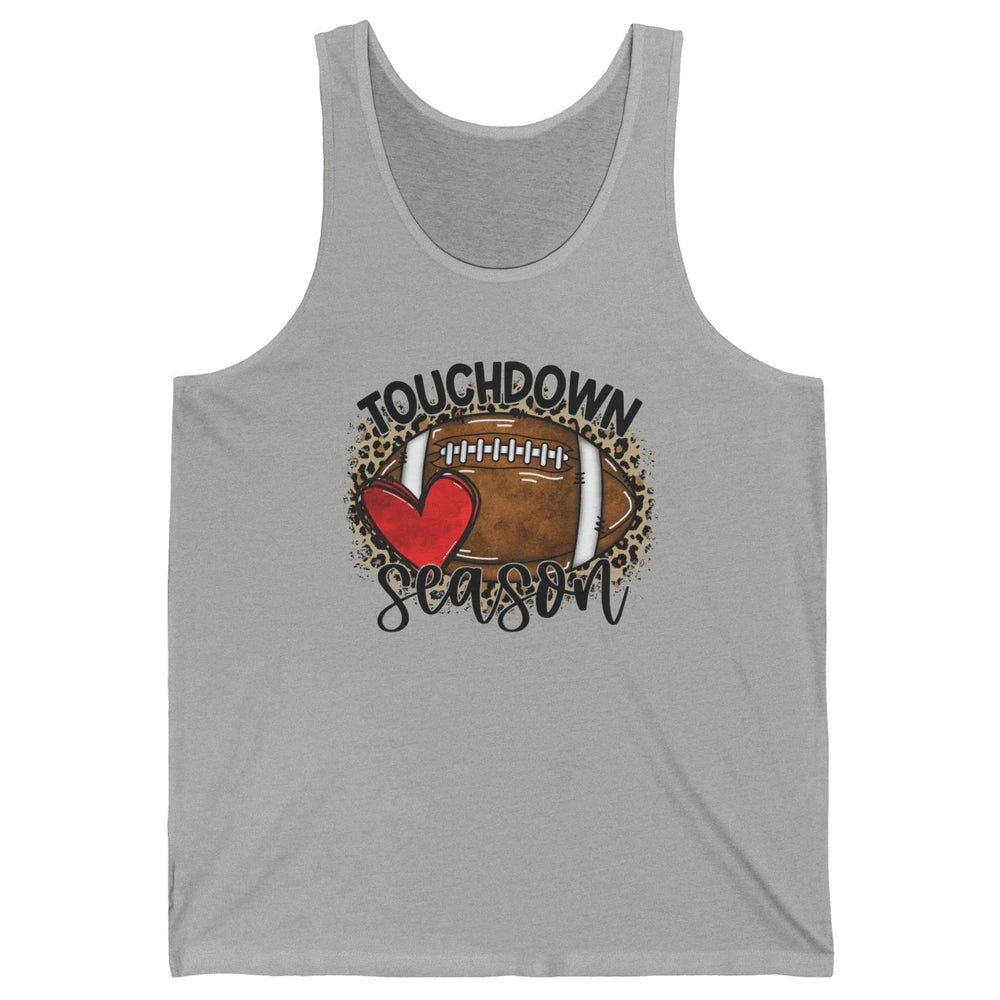 Retro Leopard Football Touchdown Season Football Player Gift Unisex Jersey Tank