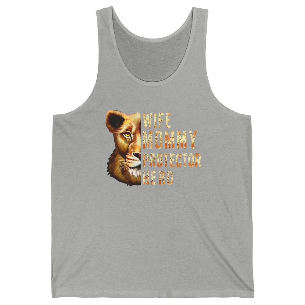 Retro Mommy Lion Queen Wife Mom Protector Hero Mothers Day Unisex Jersey Tank