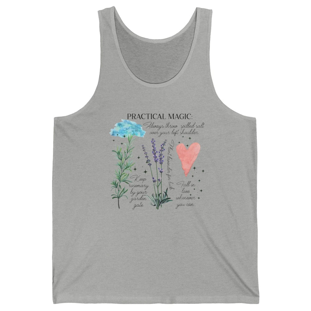 Practical Magic Witch Gardening Card Gardeners Plant Lovers Unisex Jersey Tank