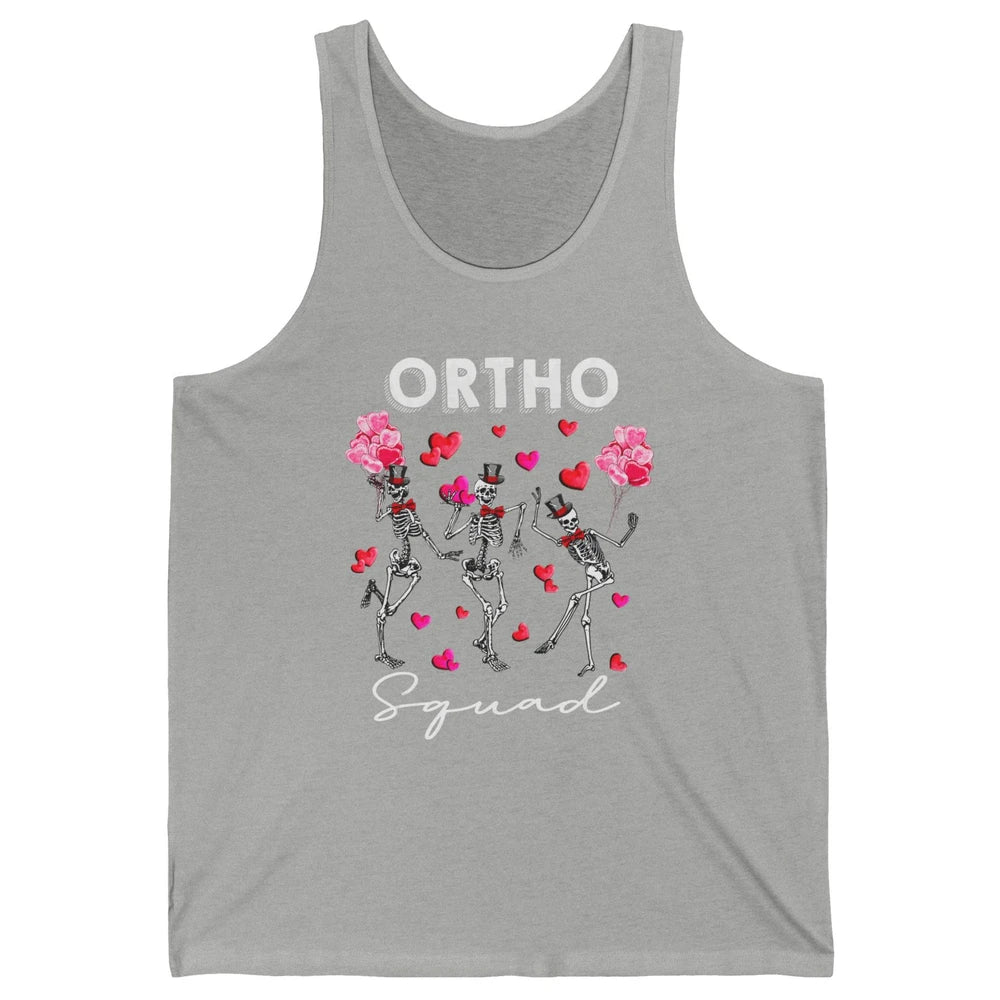 Ortho Nurse Valentine Skeleton Dancing Orthopedic Nursing Unisex Jersey Tank