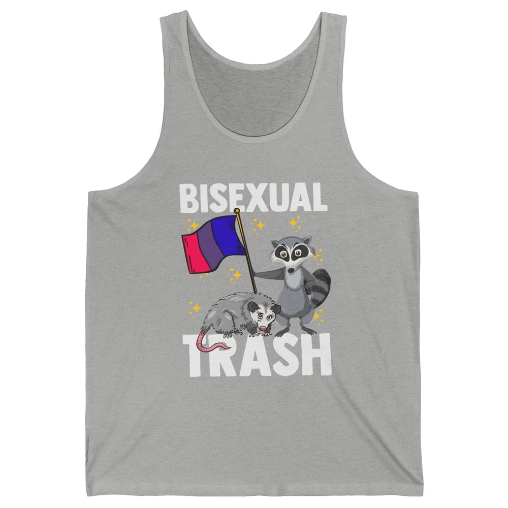 Raccoon LGBT Bisexual Trash Funny Flag Pride Animal Lovers Unisex Jersey Tank