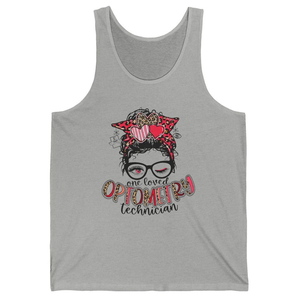 Optometry Tech One Loved Optometry Technician Optometry Girl Unisex Jersey Tank