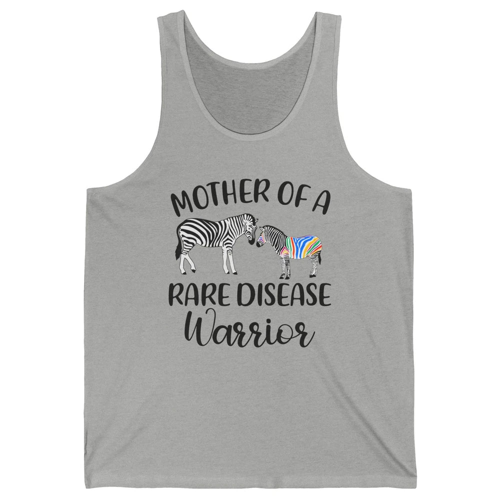 Mother Of A Rare Disease Warrior Zebra Rare Disease Mom Unisex Jersey Tank