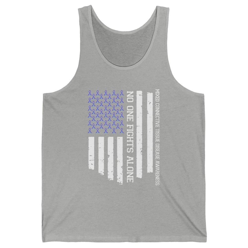 Mixed Connective Tissue Disease No One Fight Alone US Flag Unisex Jersey Tank